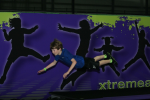 Xtreme trampoline fun on our air bag